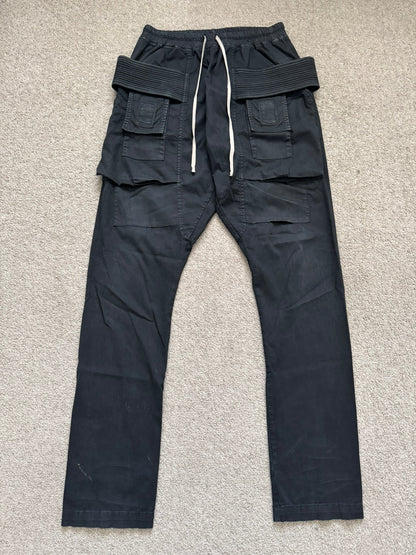 SS16 Rick Owens DRKSHDW Black Creatch Cargo Pants