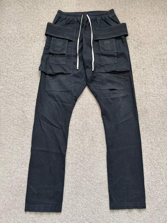SS16 Rick Owens DRKSHDW Black Creatch Cargo Pants