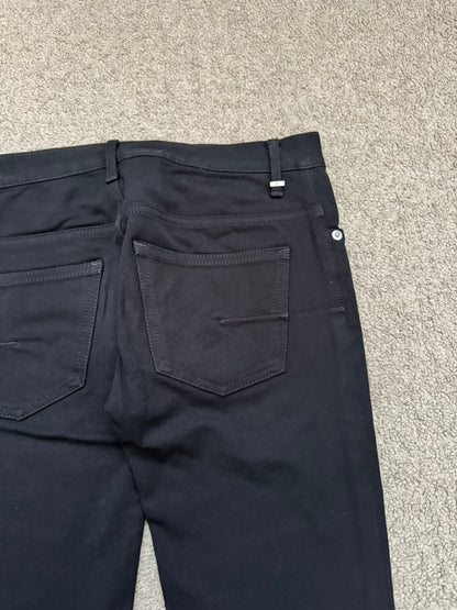 SS07 Dior Homme by Hedi Slimane Black MIJ Rayon Denim Jeans