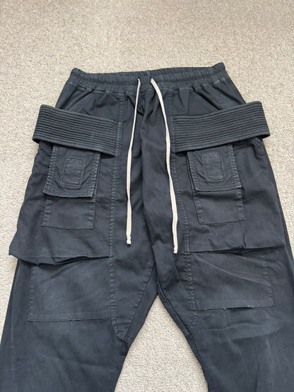 SS16 Rick Owens DRKSHDW Black Creatch Cargo Pants