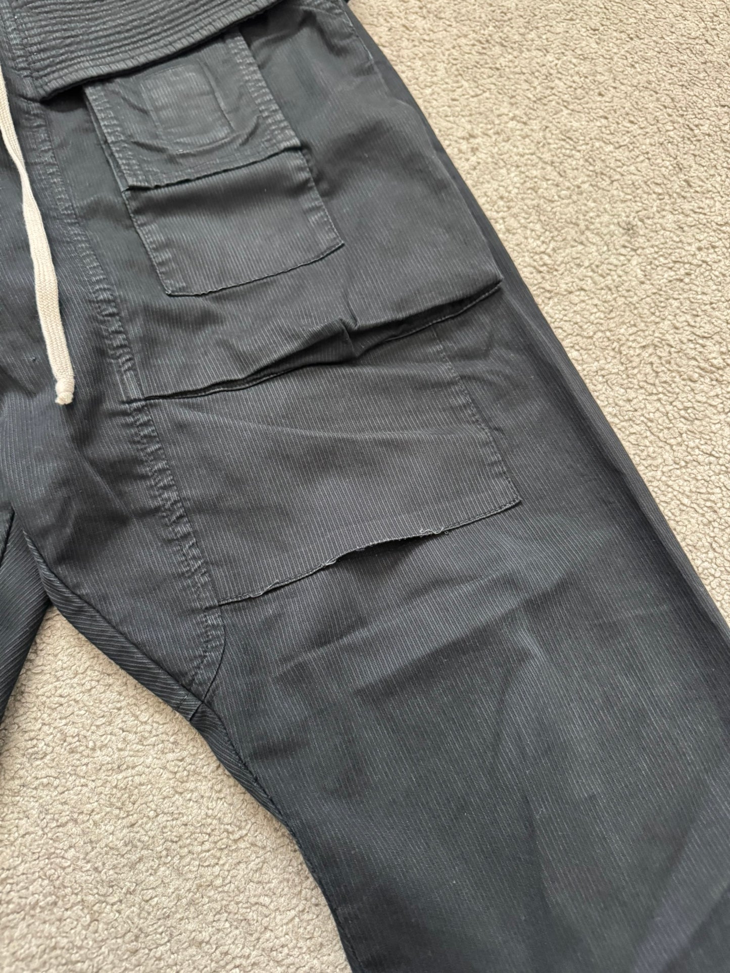 SS16 Rick Owens DRKSHDW Black Creatch Cargo Pants