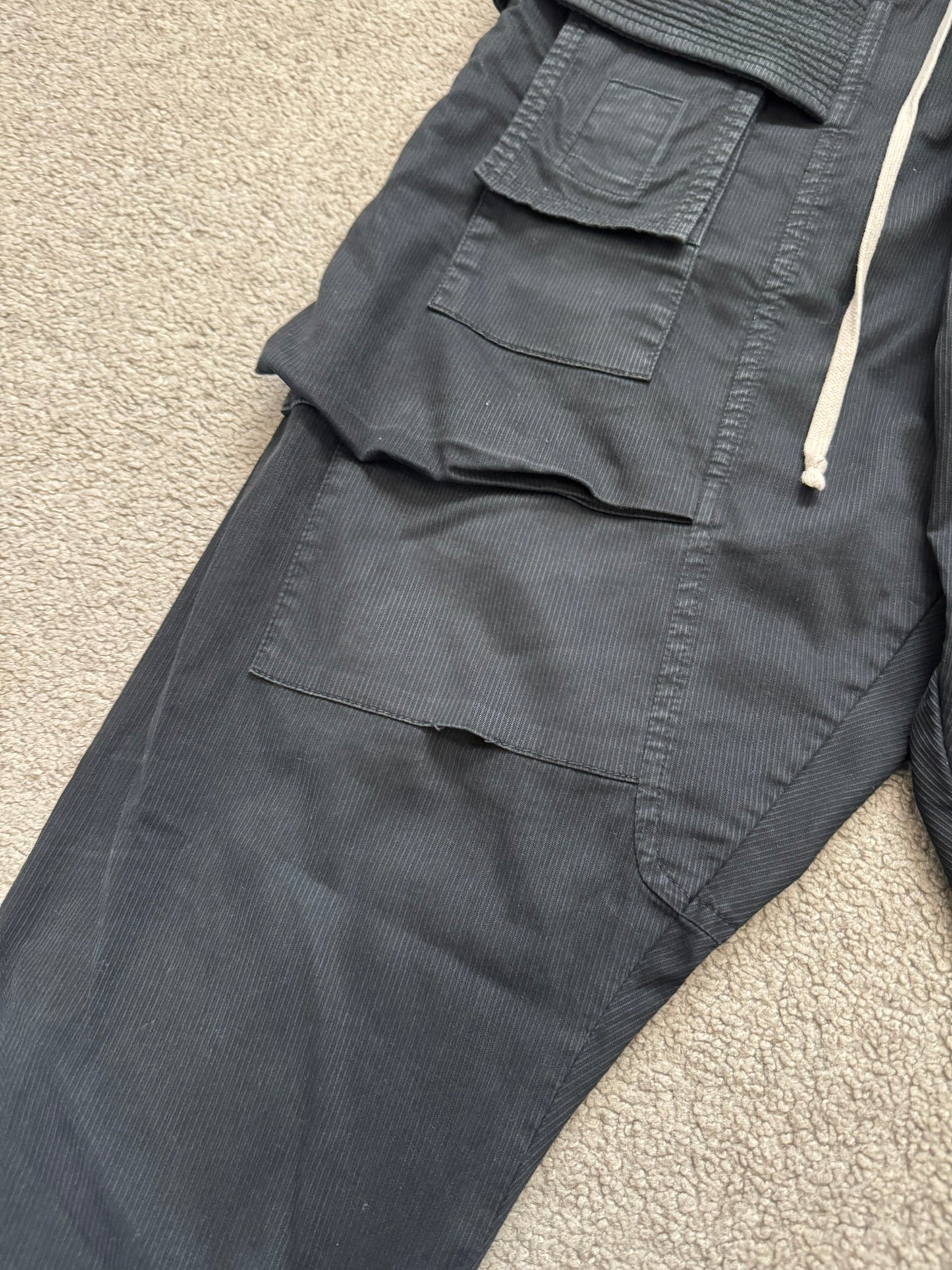 SS16 Rick Owens DRKSHDW Black Creatch Cargo Pants