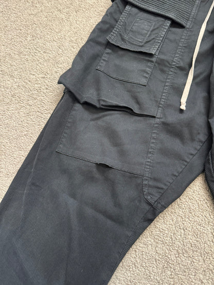 SS16 Rick Owens DRKSHDW Black Creatch Cargo Pants