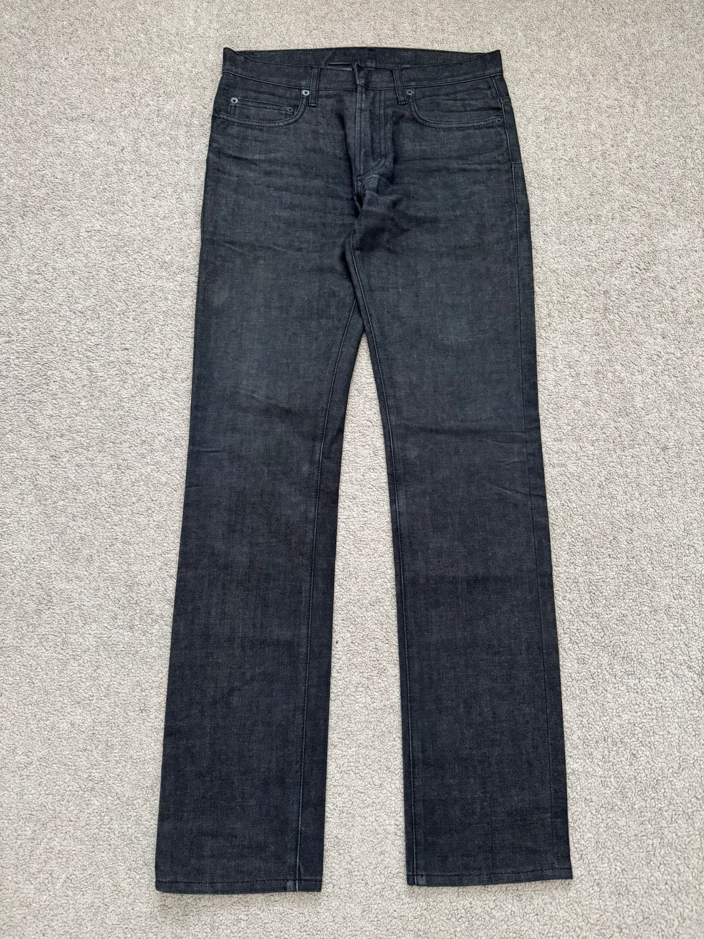 Dior Homme by Hedi Slimane Black Raw Denim Jeans