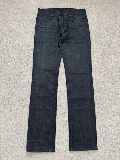 Dior Homme by Hedi Slimane Black Raw Denim Jeans