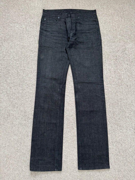 Dior Homme by Hedi Slimane Black Raw Denim Jeans