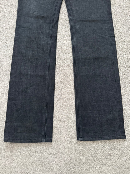 Dior Homme by Hedi Slimane Black Raw Denim Jeans