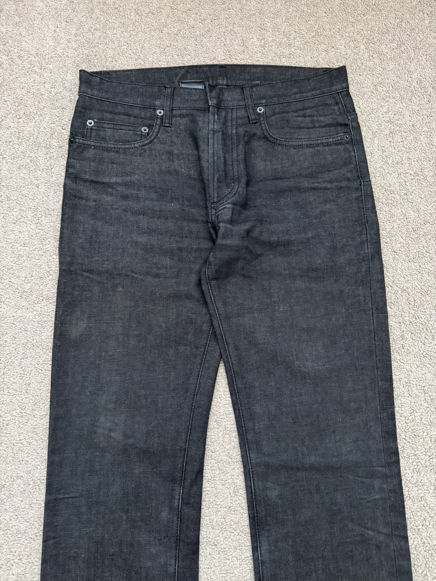 Dior Homme by Hedi Slimane Black Raw Denim Jeans
