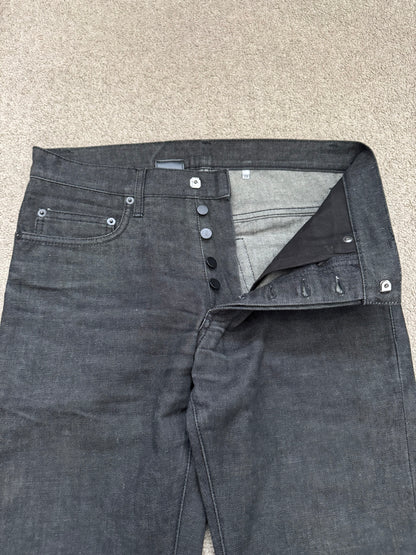 Dior Homme by Hedi Slimane Black Raw Denim Jeans