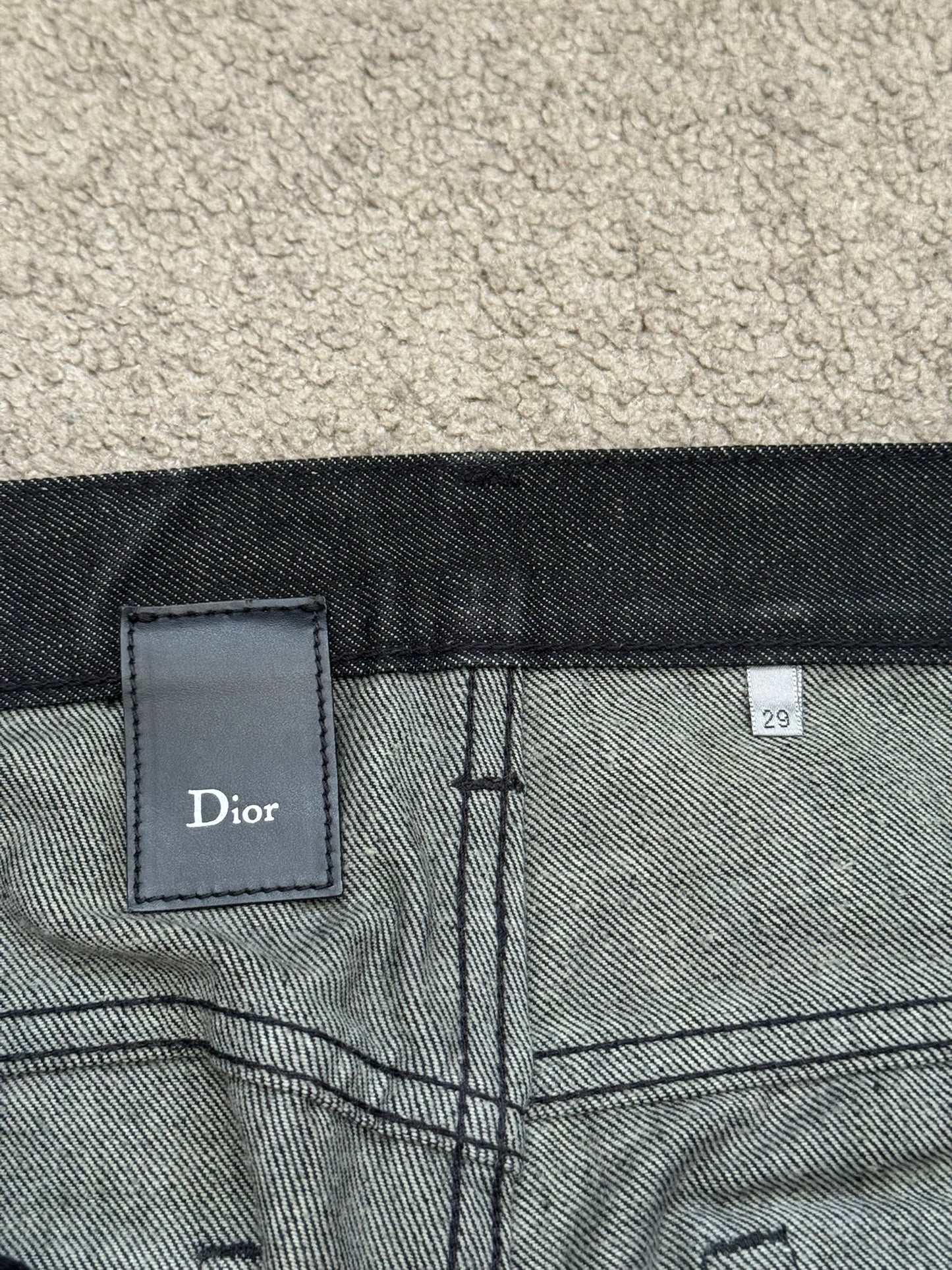 Dior Homme by Hedi Slimane Black Raw Denim Jeans