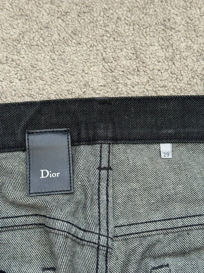 Dior Homme by Hedi Slimane Black Raw Denim Jeans