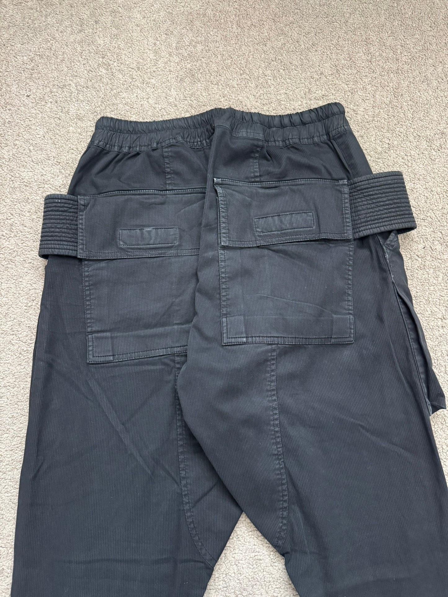 SS16 Rick Owens DRKSHDW Black Creatch Cargo Pants
