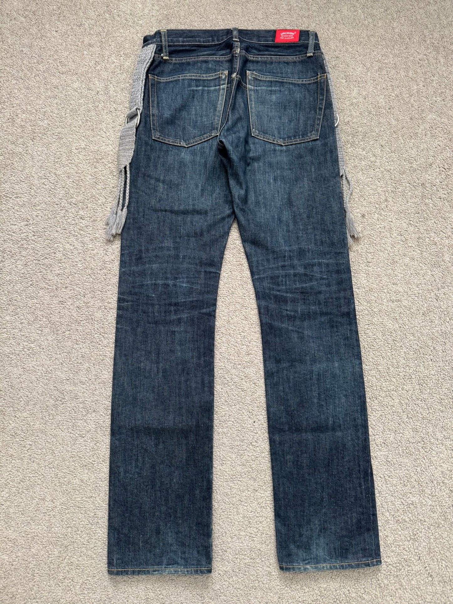 SS08 Undercover Fringe Tassel Lightning Bolt Denim Jeans