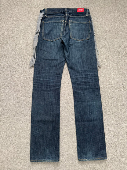 SS08 Undercover Fringe Tassel Lightning Bolt Denim Jeans