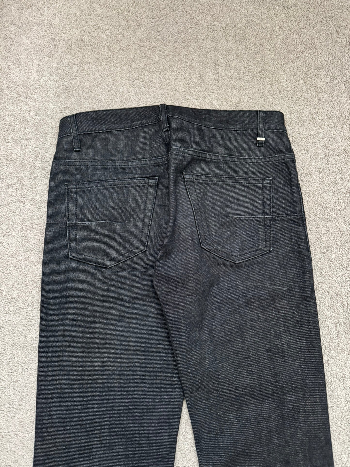 Dior Homme by Hedi Slimane Black Raw Denim Jeans