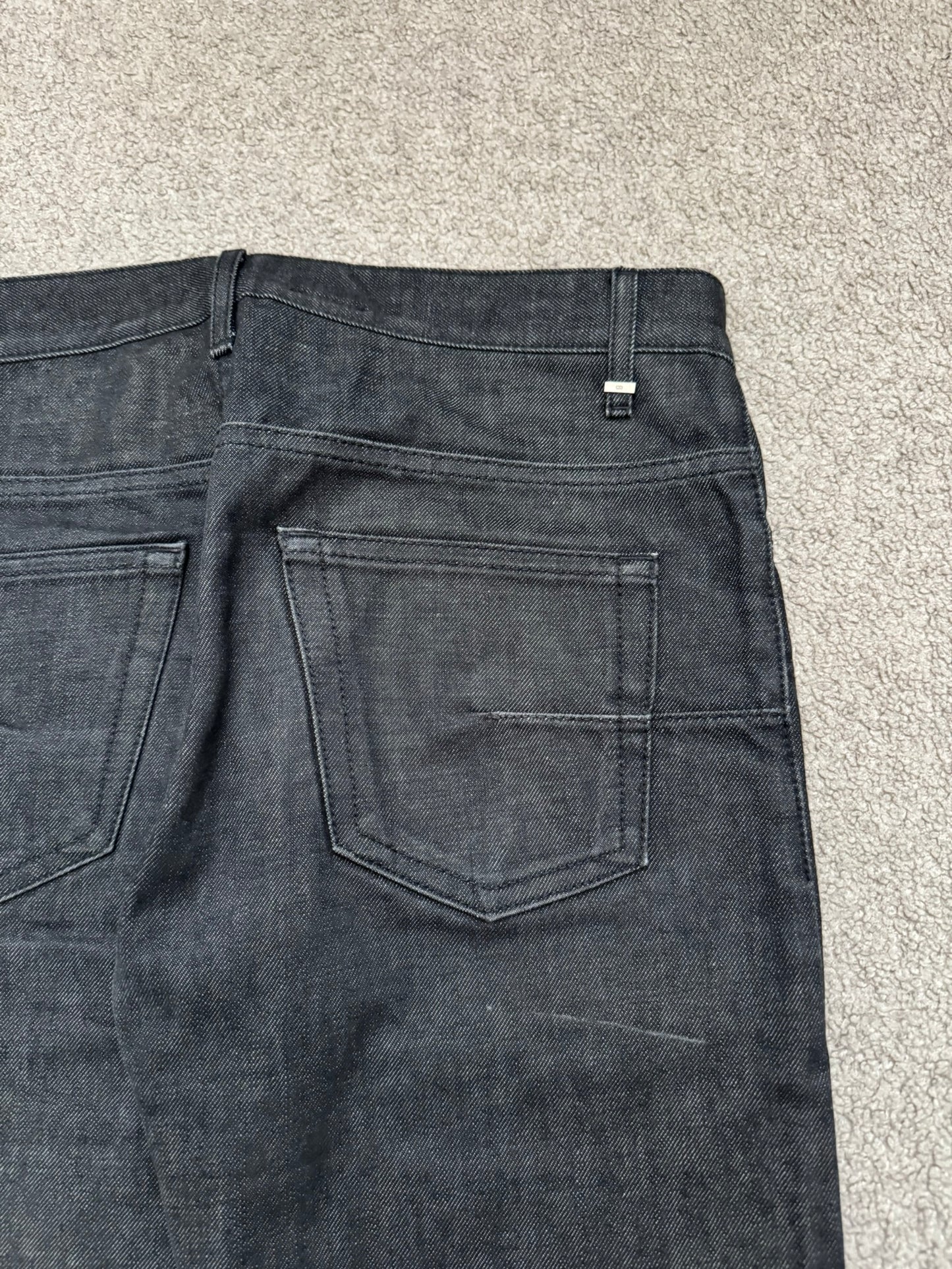 Dior Homme by Hedi Slimane Black Raw Denim Jeans