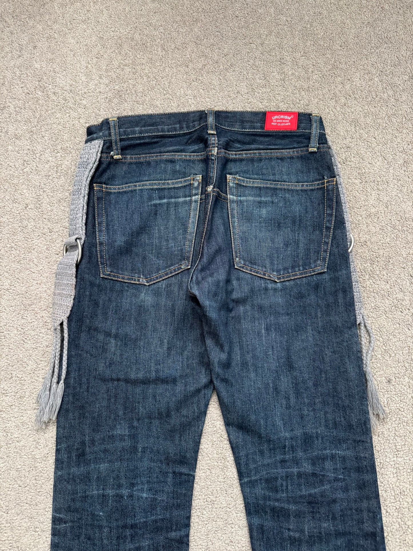 SS08 Undercover Fringe Tassel Lightning Bolt Denim Jeans