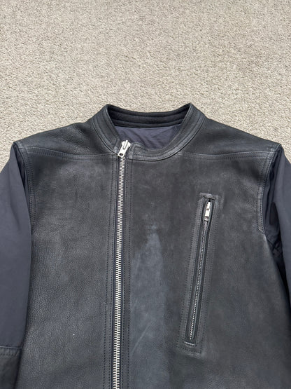 FW14 Rick Owens Mainline Moody Hybrid Fencing Leather Jacket