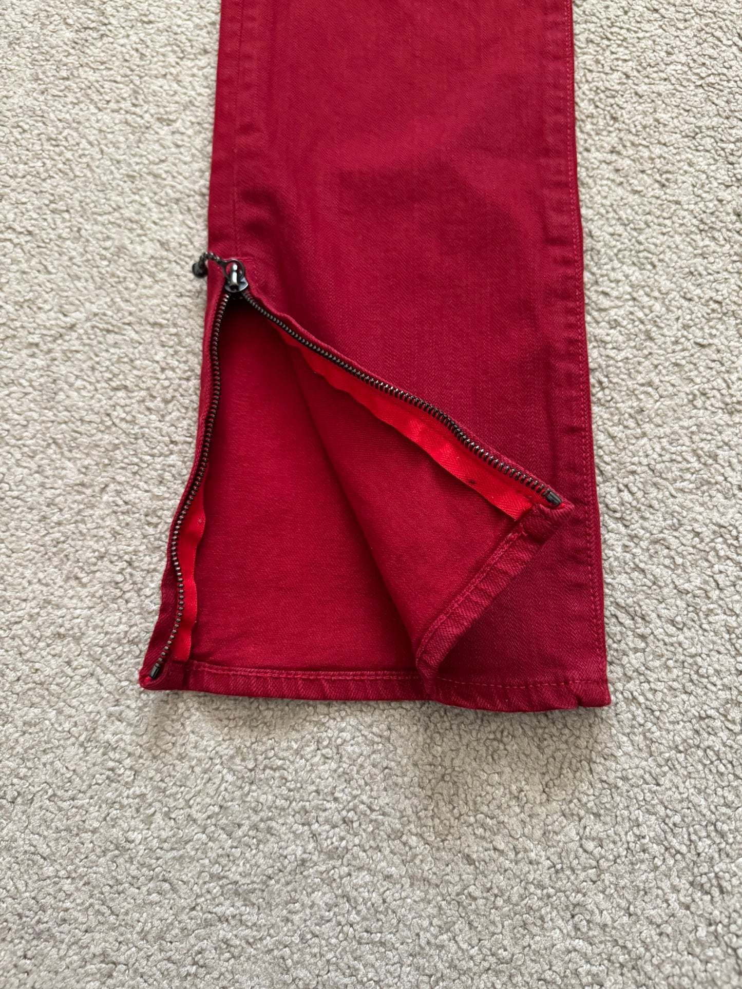 SS05 Number (N)ine "Nightcrawler" Belted Zipper Denim Jeans