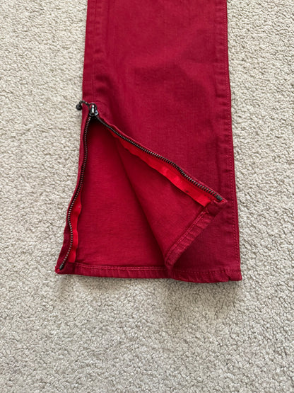 SS05 Number (N)ine "Nightcrawler" Belted Zipper Denim Jeans