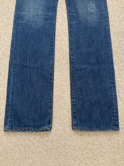 Dior Homme by Hedi Slimane MIJ Clawmark Blue Washed Denim Jeans