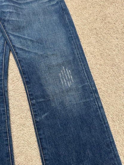 Dior Homme by Hedi Slimane MIJ Clawmark Blue Washed Denim Jeans