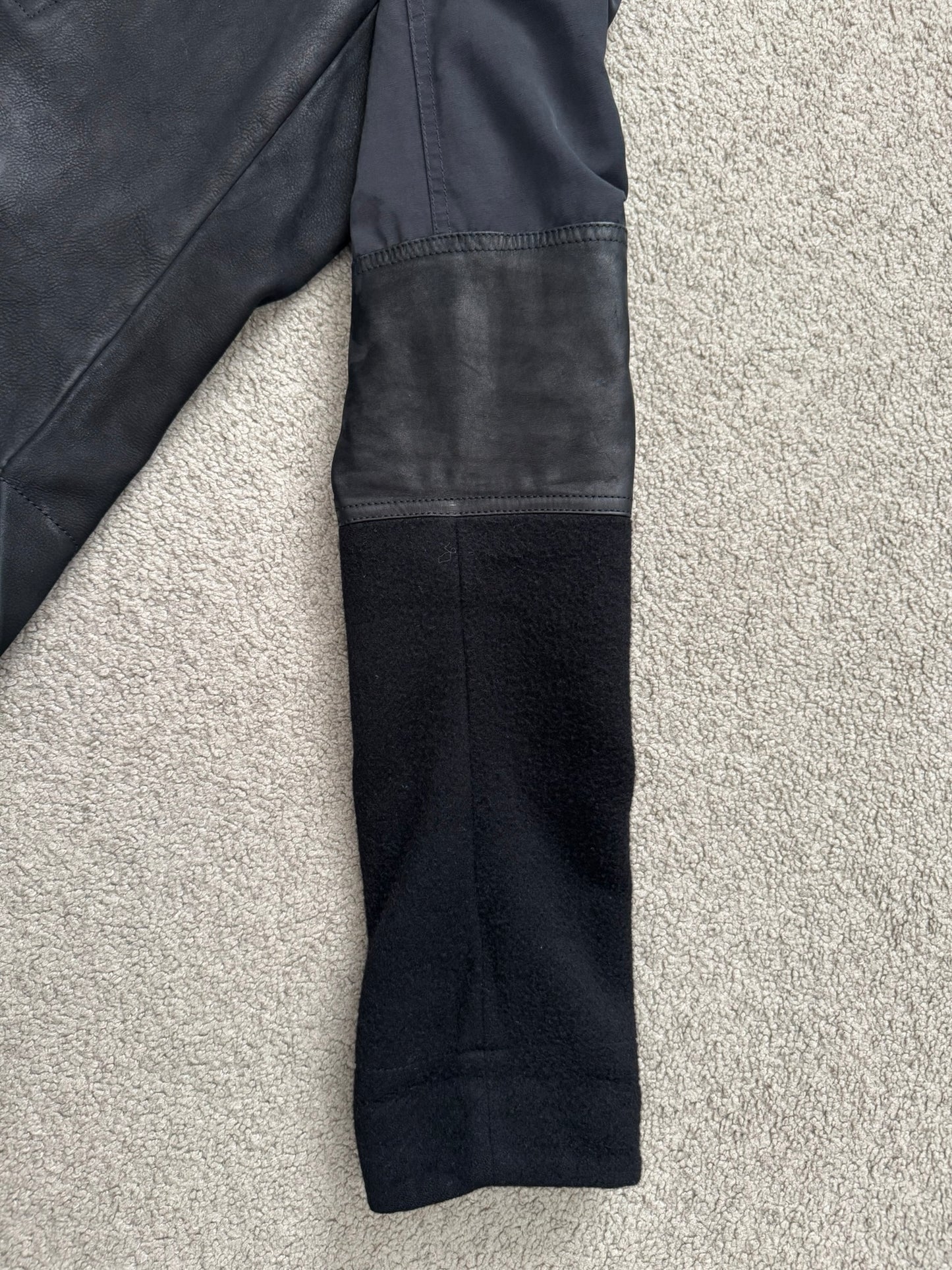 FW14 Rick Owens Mainline Moody Hybrid Fencing Leather Jacket