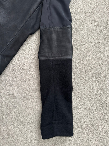 FW14 Rick Owens Mainline Moody Hybrid Fencing Leather Jacket