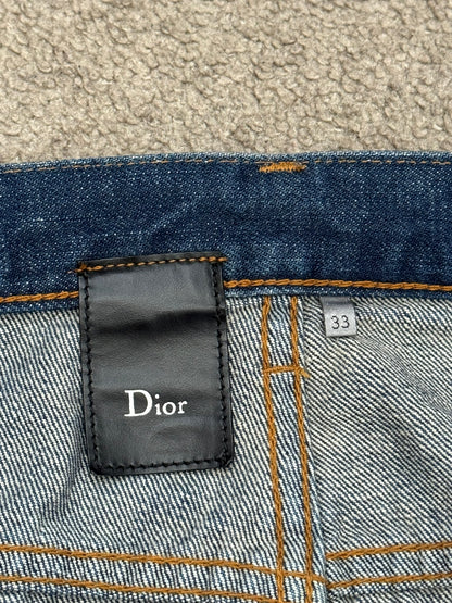 Dior Homme by Hedi Slimane MIJ Clawmark Blue Washed Denim Jeans