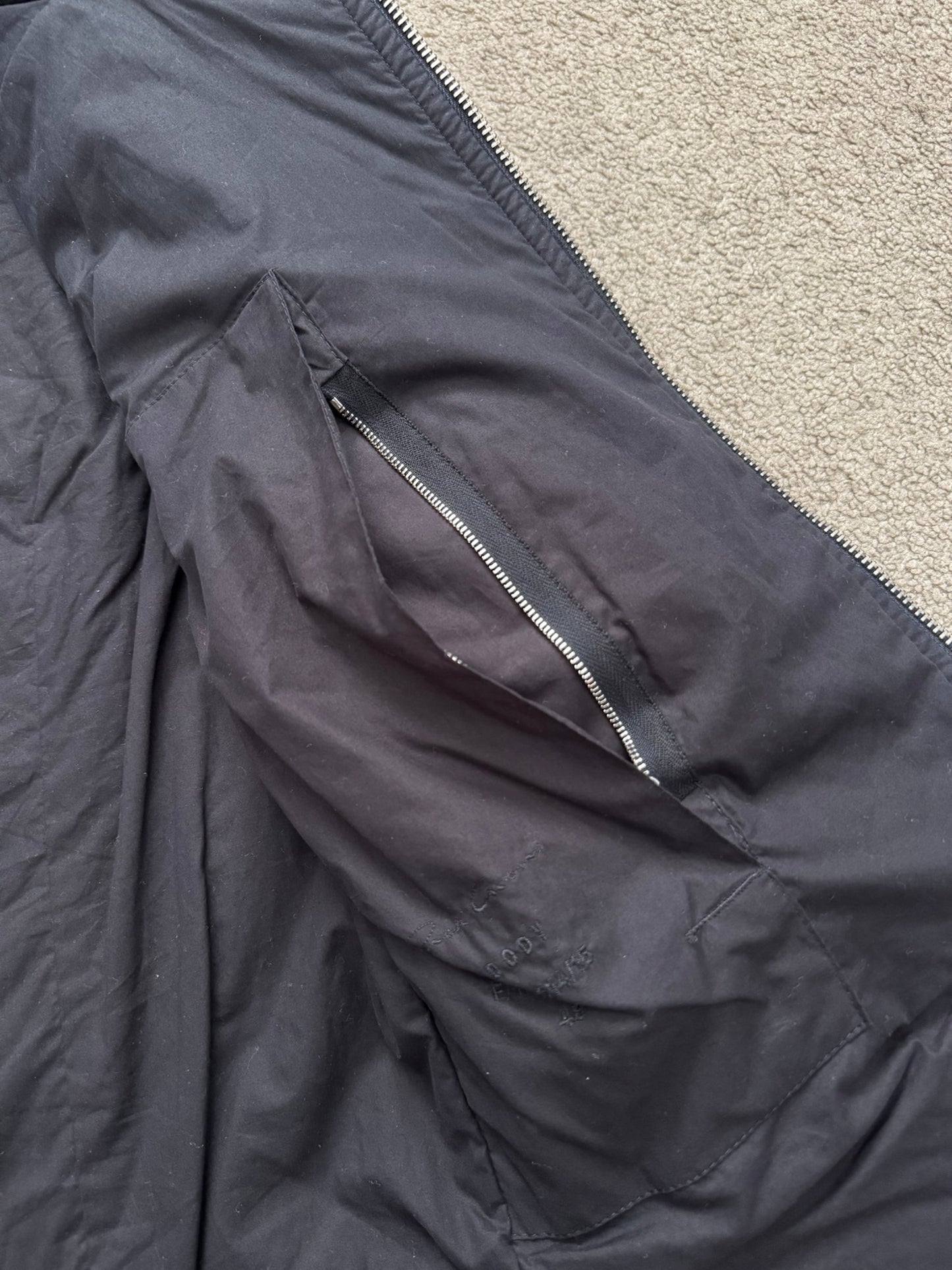 FW14 Rick Owens Mainline Moody Hybrid Fencing Leather Jacket