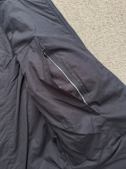 FW14 Rick Owens Mainline Moody Hybrid Fencing Leather Jacket