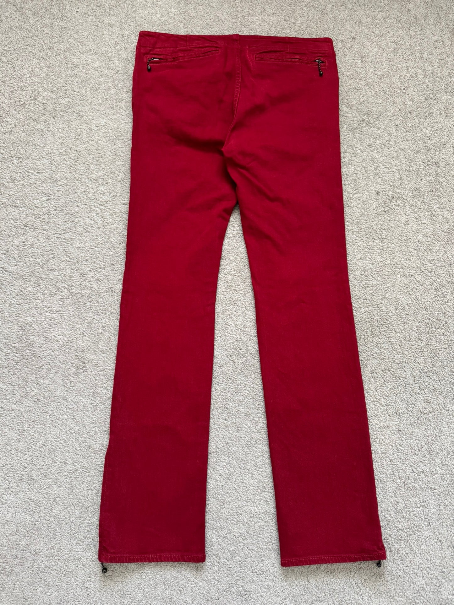 SS05 Number (N)ine "Nightcrawler" Belted Zipper Denim Jeans