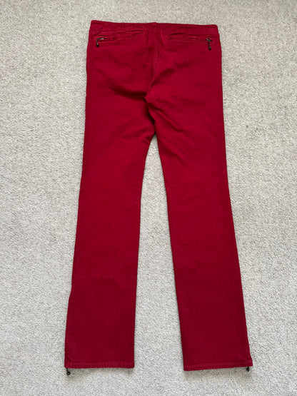 SS05 Number (N)ine "Nightcrawler" Belted Zipper Denim Jeans