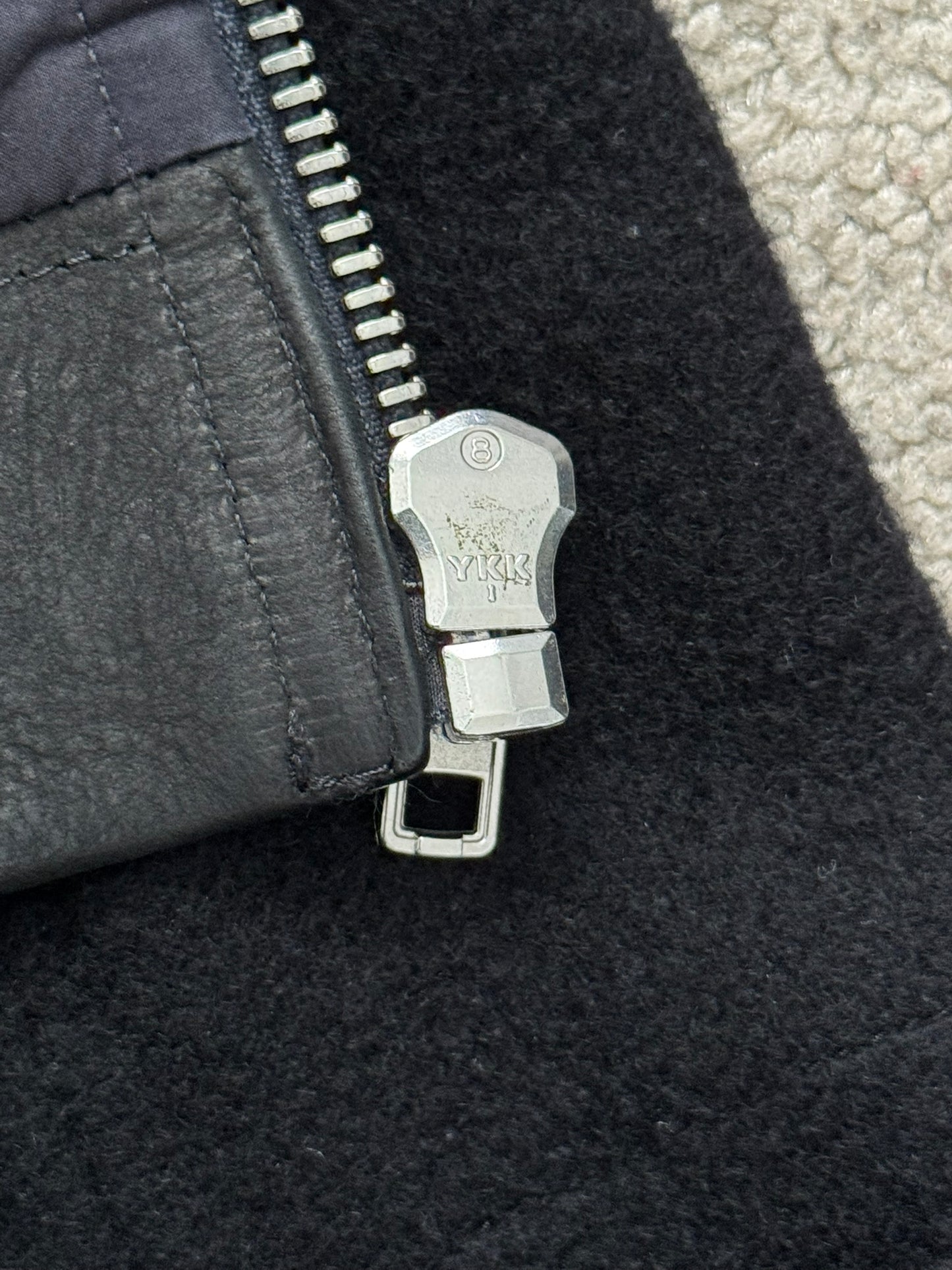 FW14 Rick Owens Mainline Moody Hybrid Fencing Leather Jacket