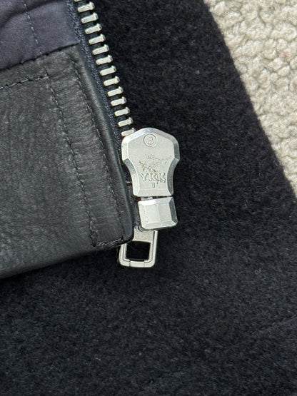 FW14 Rick Owens Mainline Moody Hybrid Fencing Leather Jacket