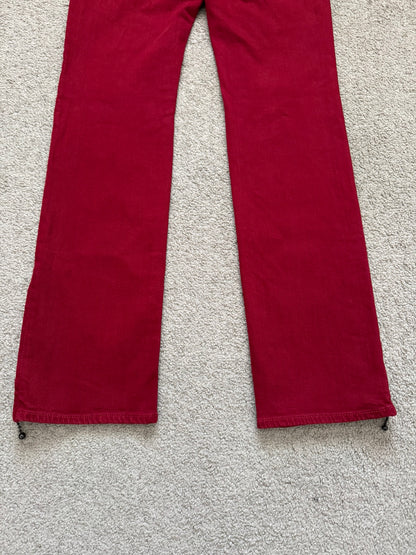 SS05 Number (N)ine "Nightcrawler" Belted Zipper Denim Jeans