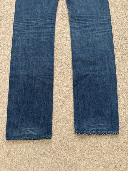 Dior Homme by Hedi Slimane MIJ Clawmark Blue Washed Denim Jeans