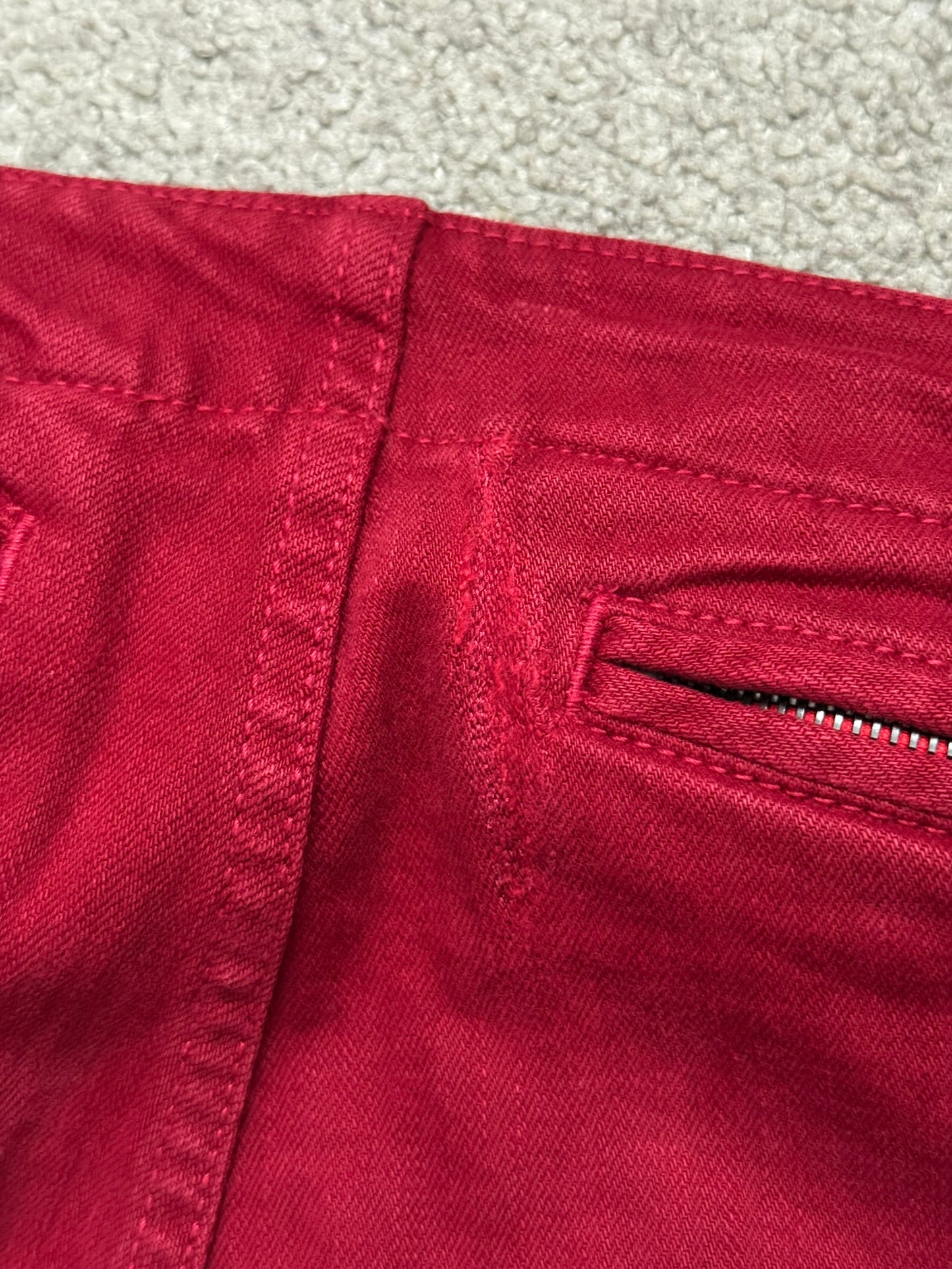 SS05 Number (N)ine "Nightcrawler" Belted Zipper Denim Jeans