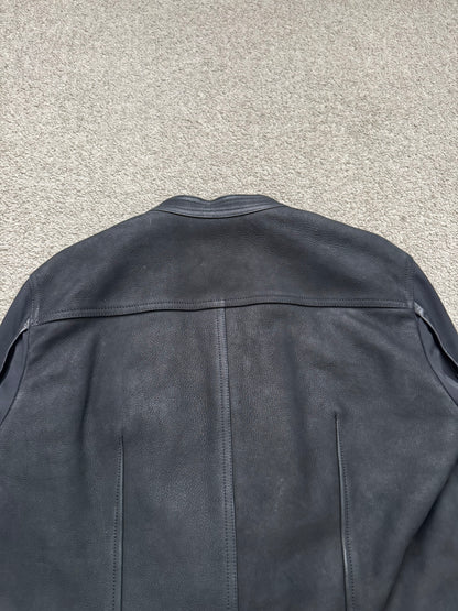 FW14 Rick Owens Mainline Moody Hybrid Fencing Leather Jacket