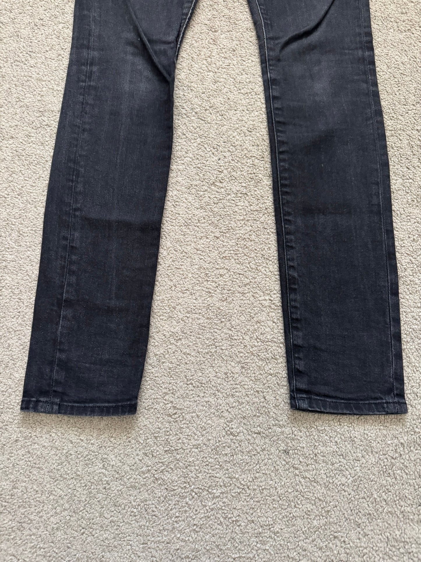 FW16 Saint Laurent by Hedi Slimane Black Faded D02 Denim Jeans