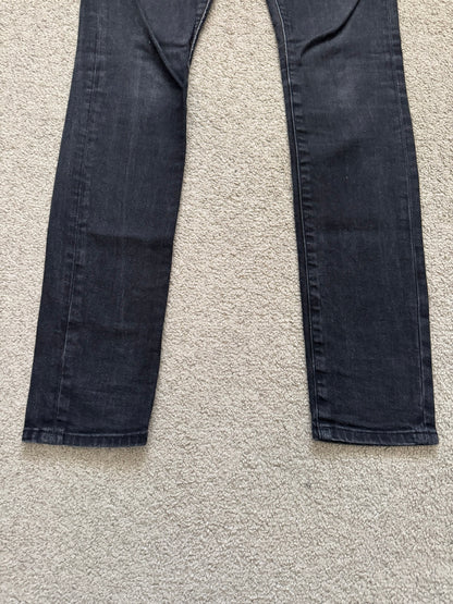 FW16 Saint Laurent by Hedi Slimane Black Faded D02 Denim Jeans