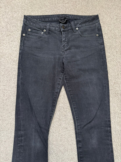 FW16 Saint Laurent by Hedi Slimane Black Faded D02 Denim Jeans