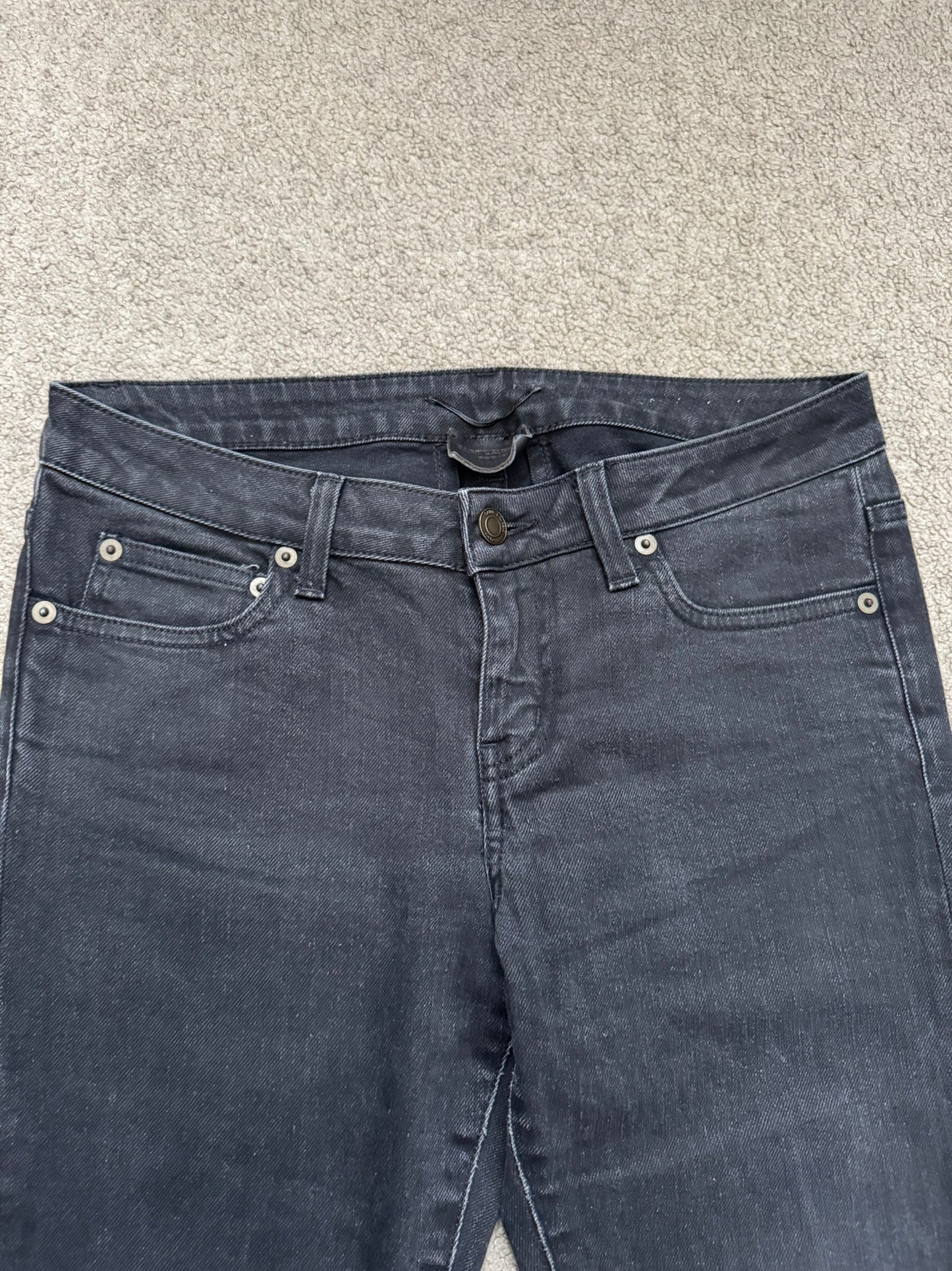 FW16 Saint Laurent by Hedi Slimane Black Faded D02 Denim Jeans