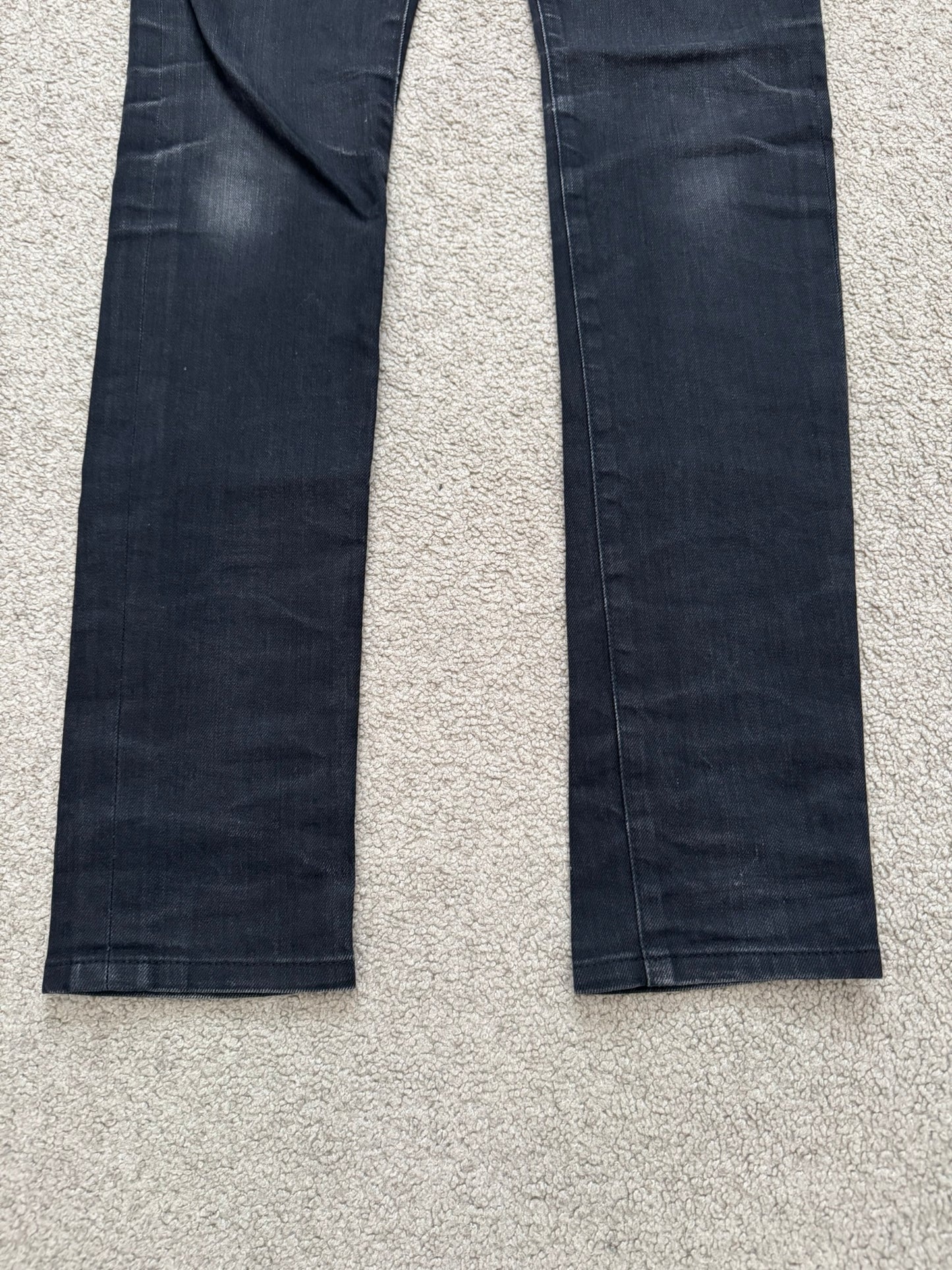 SS14 Saint Laurent by Hedi Slimane Black Washed D01 Denim Jeans