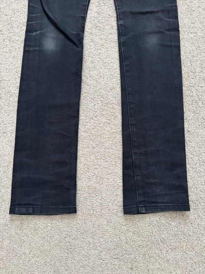 SS14 Saint Laurent by Hedi Slimane Black Washed D01 Denim Jeans