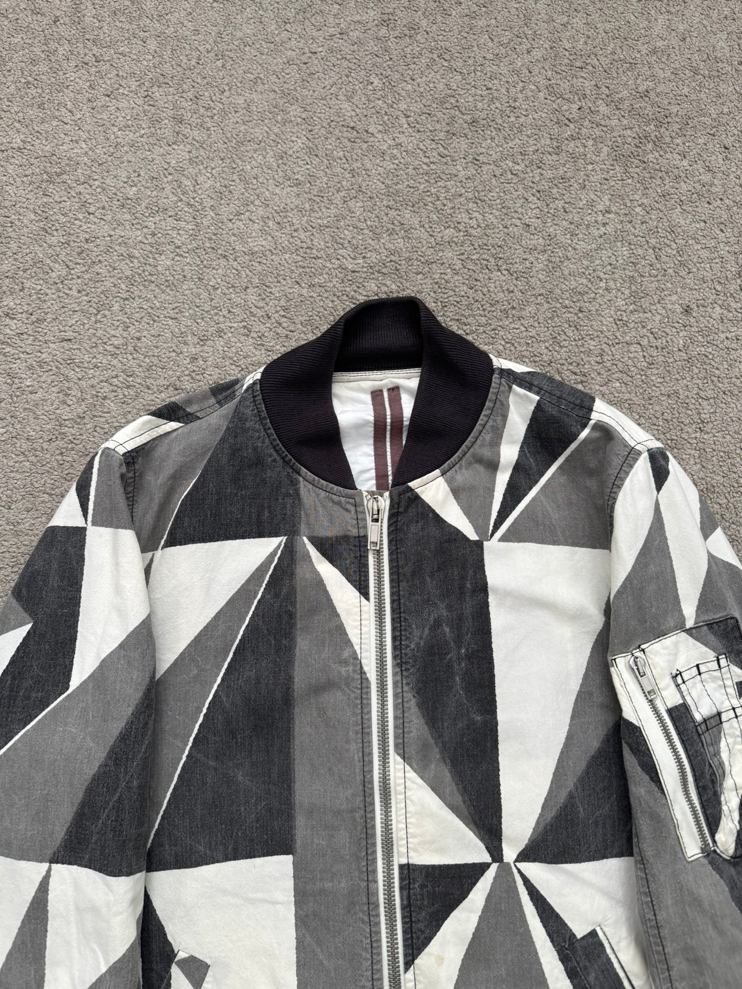 SS13 Rick Owens DRKSHDW "Island" Geo Camo Bomber Jacket