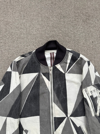 SS13 Rick Owens DRKSHDW "Island" Geo Camo Bomber Jacket