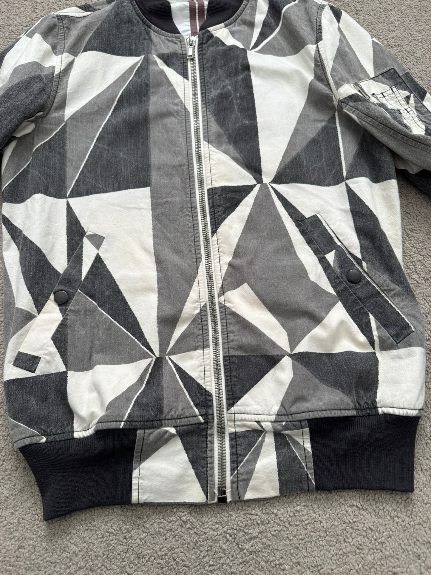 SS13 Rick Owens DRKSHDW "Island" Geo Camo Bomber Jacket