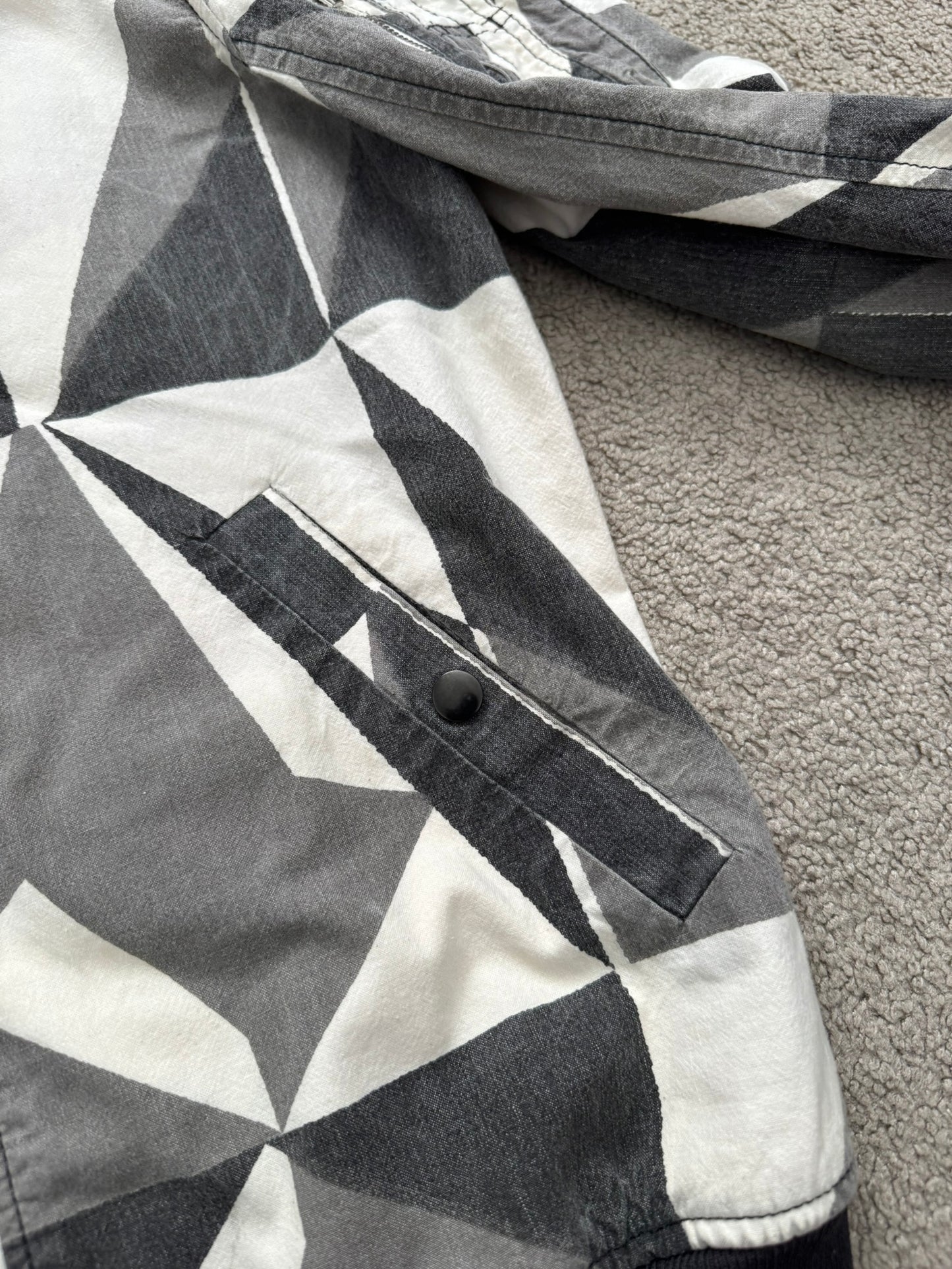 SS13 Rick Owens DRKSHDW "Island" Geo Camo Bomber Jacket