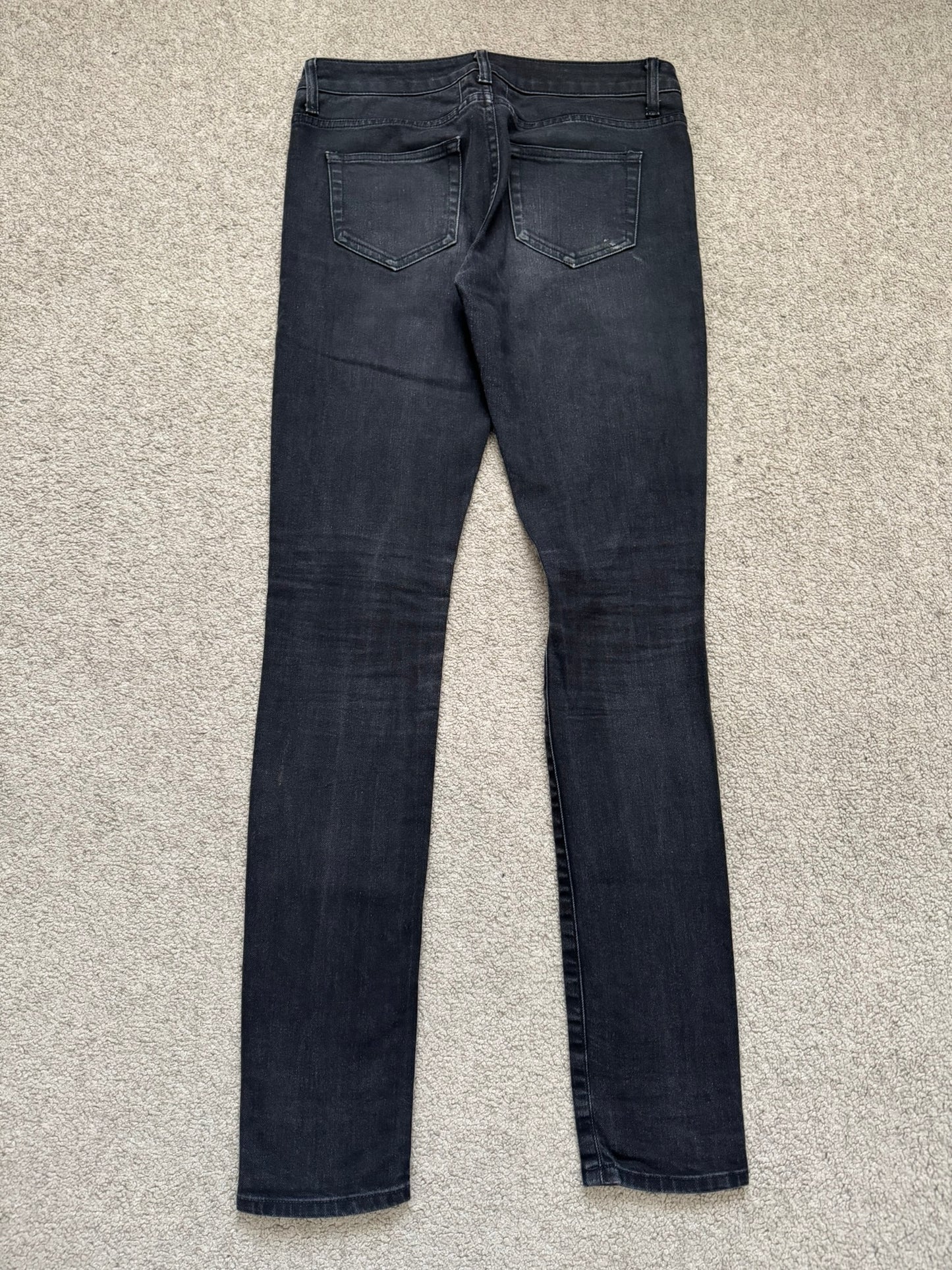 FW16 Saint Laurent by Hedi Slimane Black Faded D02 Denim Jeans